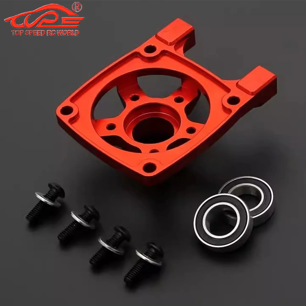 CNC Metal Heat Dissipation Clutch Bell Housing Holder Carrier for 1/5 Losi 5ive-T KM X2 ROFUN ROVAN LT Rc Car Upgrade Parts