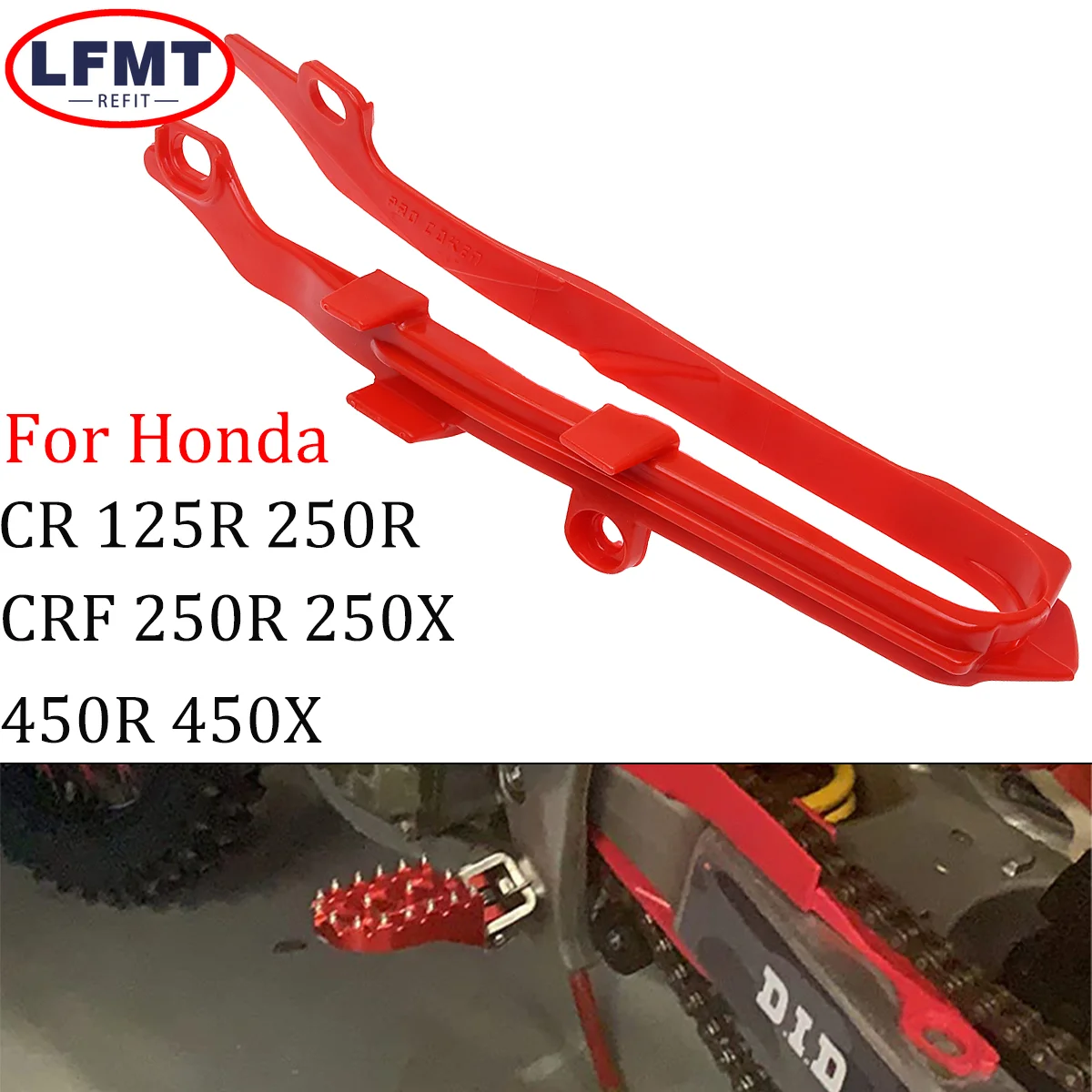 

Motorcycle Chain Guard Guide Swingarm Protector Plastic For Honda CR125R CR250 CRF250X CRF250R CRF450R CRF450X Dirt Pit Bike