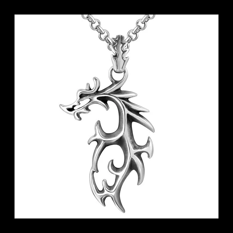 

Персонализированные ювелирные изделия из титановой стали, китайское ожерелье Longteng из титановой стали, кулон, корейская версия модных аксессуаров SP171