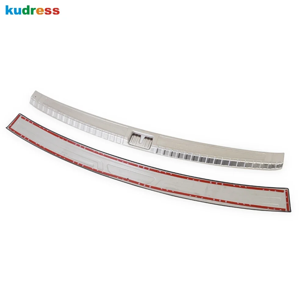 ل Volkswagen VW Teramont Atlas 2017-2021 الصلب الخلفي الجذع الوفير غطاء الكسوة الباب الخلفي عتبة الباب لوحة الحرس الوسادة اكسسوارات السيارات