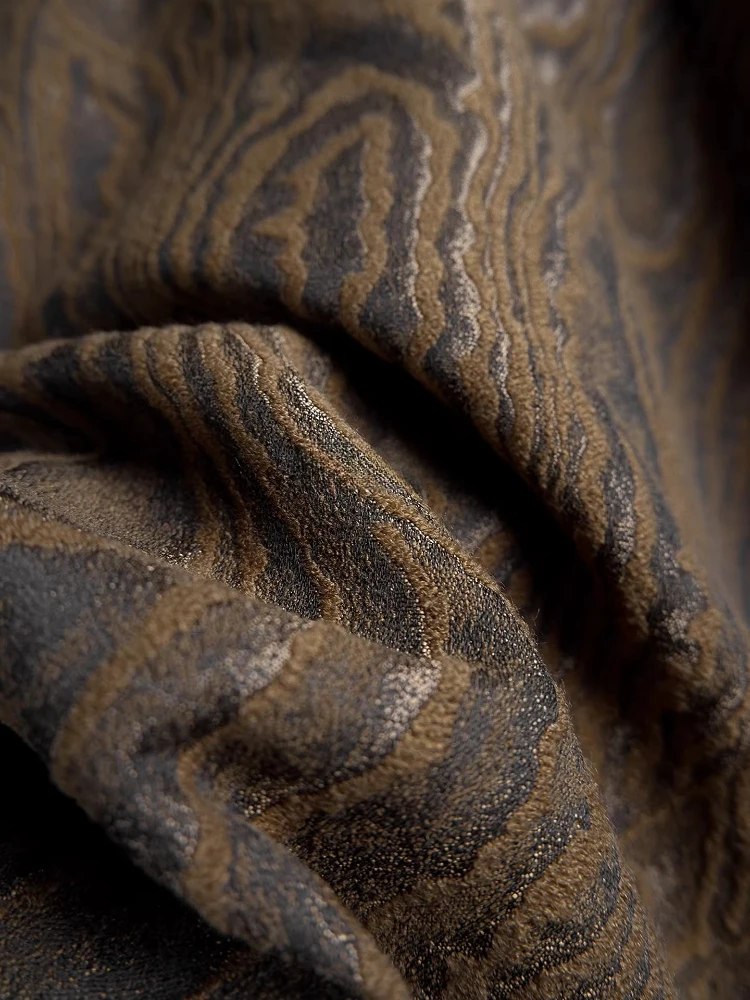 

Bark Patterned Jacquard Fabric for Niche Creative Outerwear Coat Designers Fashion Clothing Diy Ewing Fabrics By The Meter Cloth