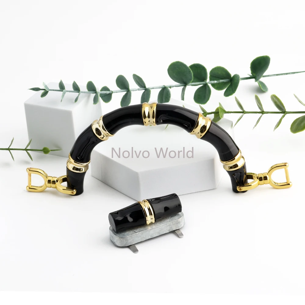 2-4-10pcs-blacklight-gold-acrylic-bamboo-bag-handles-with-double-d-buckles-for-clutch-handbag-strap-u-shaped-handle-accessories