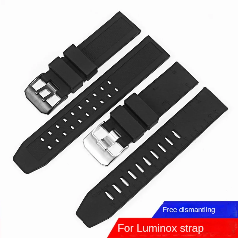 Silicone Watch Strap for Luminox Casio Protrek PRW-60/PRW-70/30yt Soft Waterproof Sweat-Proof Watch Band Accessories 23mm