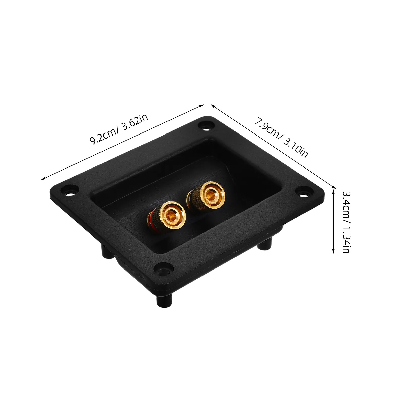 5Pcs Audio Wiring Terminal Cup Pure Copper Speaker Box Terminal Screw Binding Post for Car Stereo Subwoofer