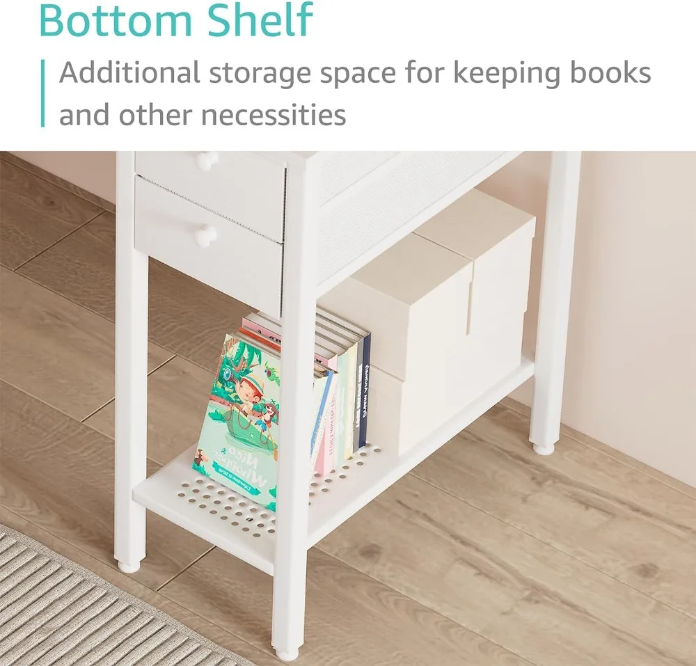 Lufeiya  Small Desk with Drawers - 40 Inch Computer Desk for Small Space Home Office, Modern Simple Study Writing Table