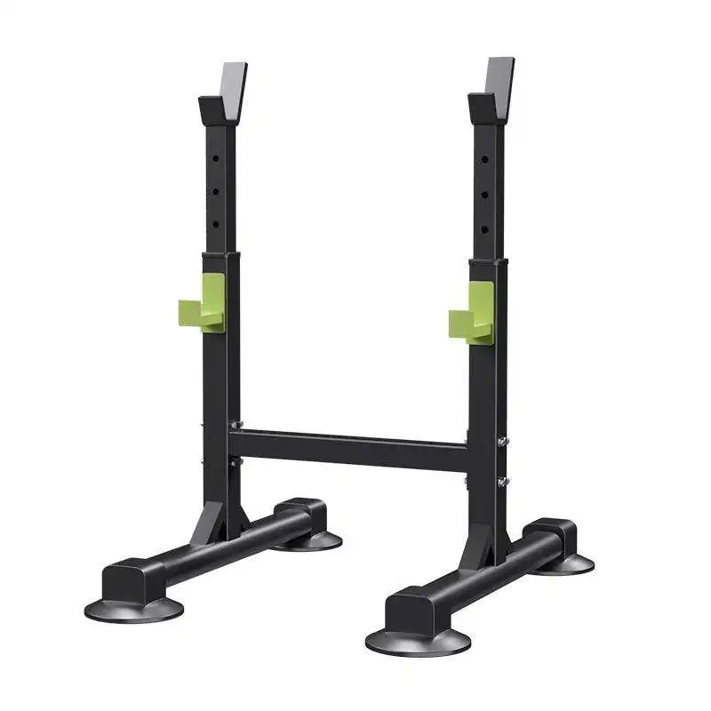 Adjustable Integrated Weightlifting Bench And Squat Rack Compatible With Barbell Bench For Strength Training