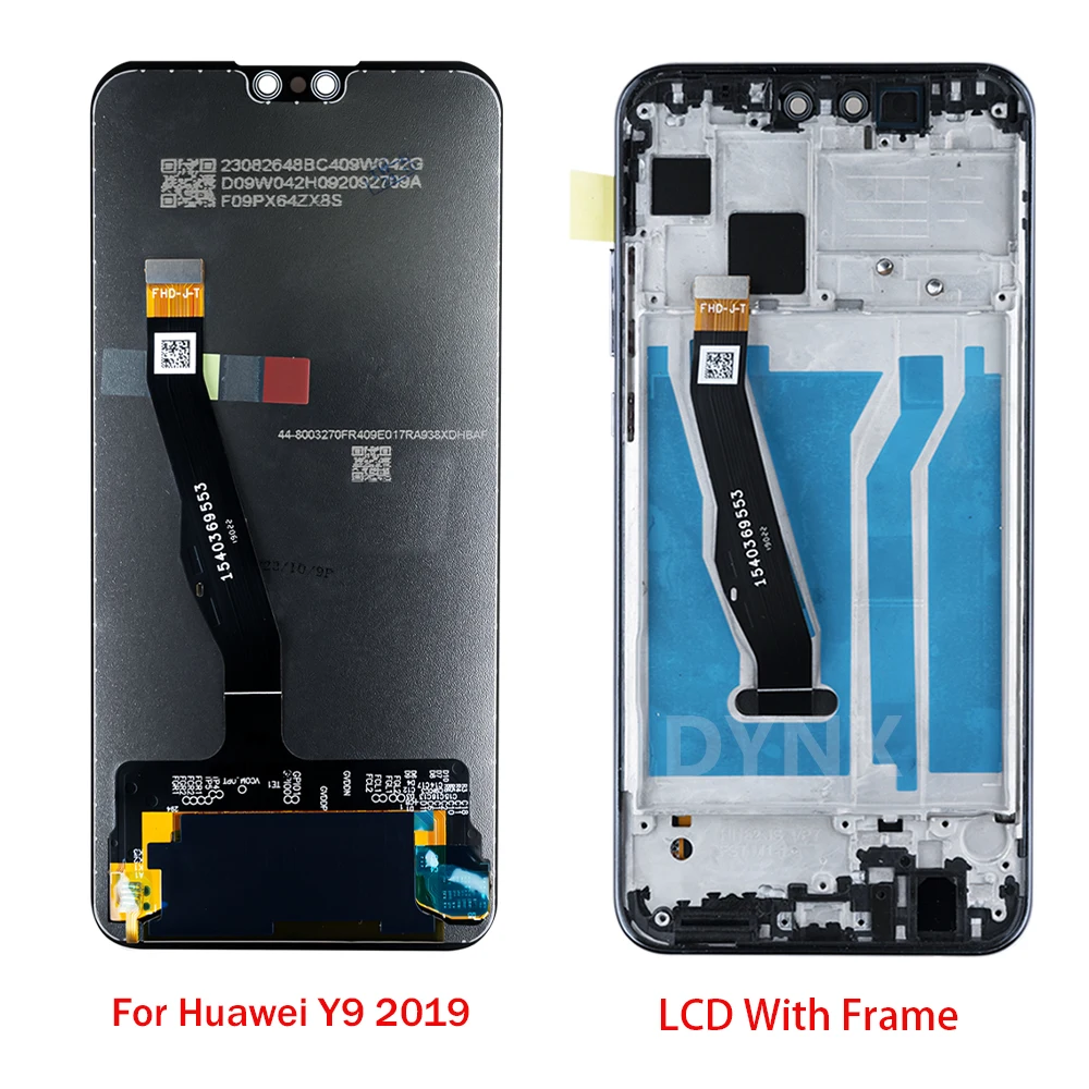 100% Tested LCD For Huawei Y9 2019 JKM-LX1 JKM-LX2 JKM-AL00 LCD Display Touch Screen Digitize Assembly With Frame Replacement