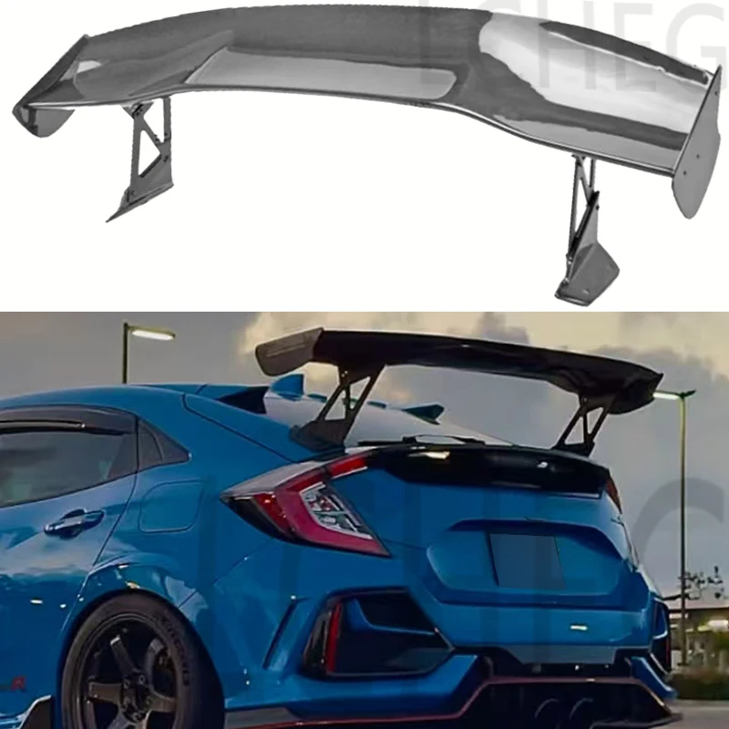 For  2016-2021 Honda Civic FK4 FK7 FK8 TypR 5 Door Hatchback High Quality Real Carbon Fiber Car Rear Wing Trunk Lip Spoiler