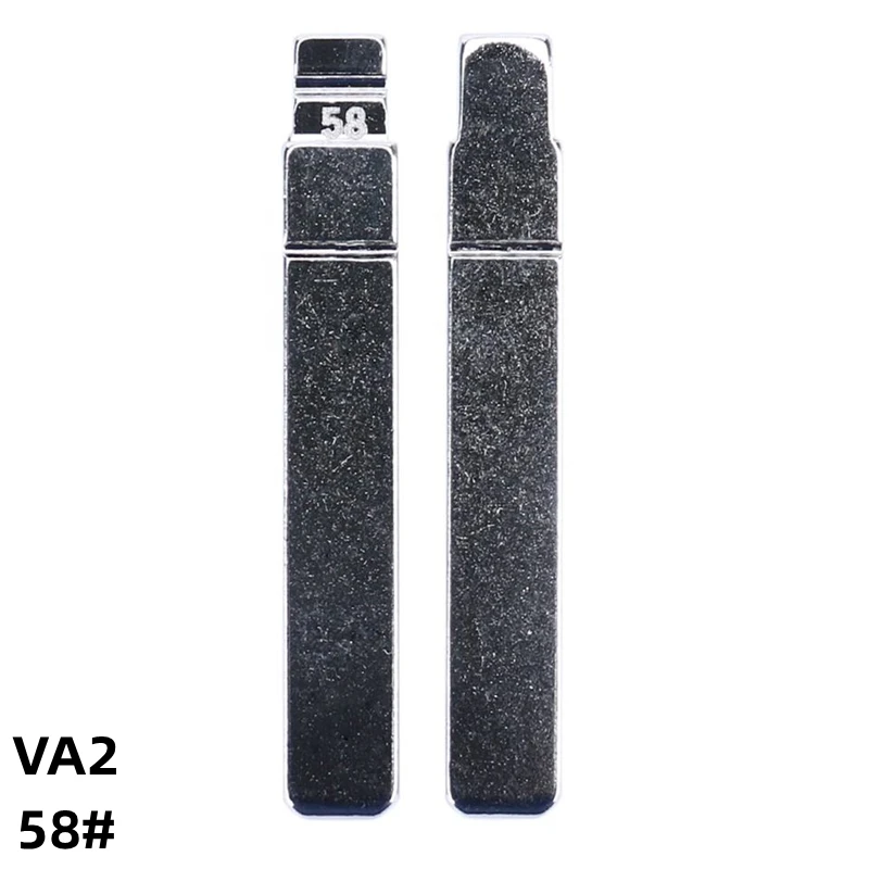 5Pcs 58# VA2 Metal Blank Uncut Remote Key Blade For Peugeot 307 308 For Citroen For Keydiy KD Xhorse VVDI JMD