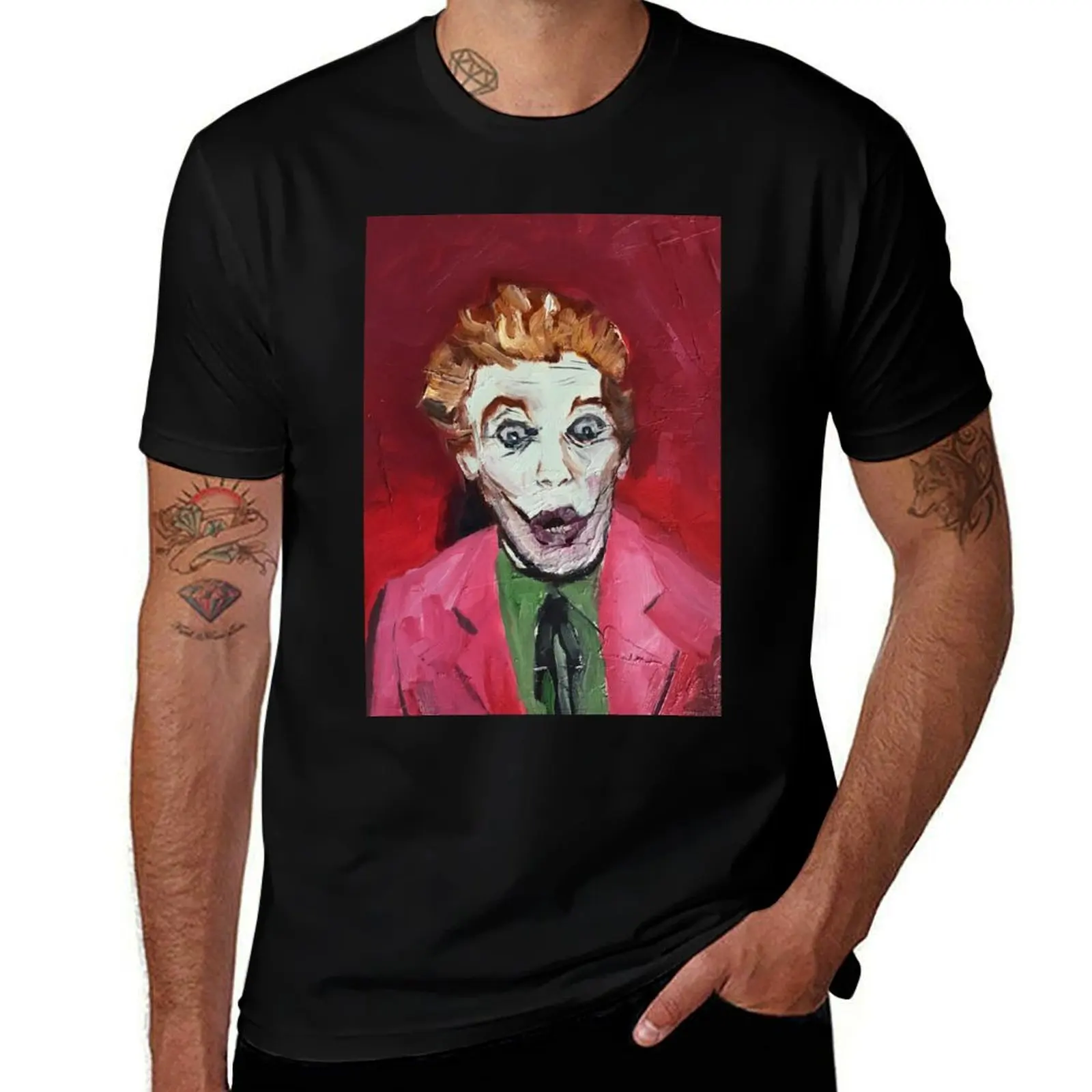 Caesar romero clown T-Shirt Modern Print Casual T-Shirt
