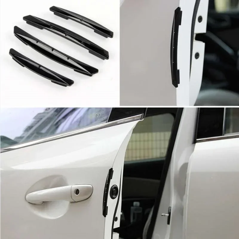 4pcs/set Car Anti-collision Strip Car Door Side Anti-collision Decorative Guard Plate Anti-scratch Car Accessories Decoration