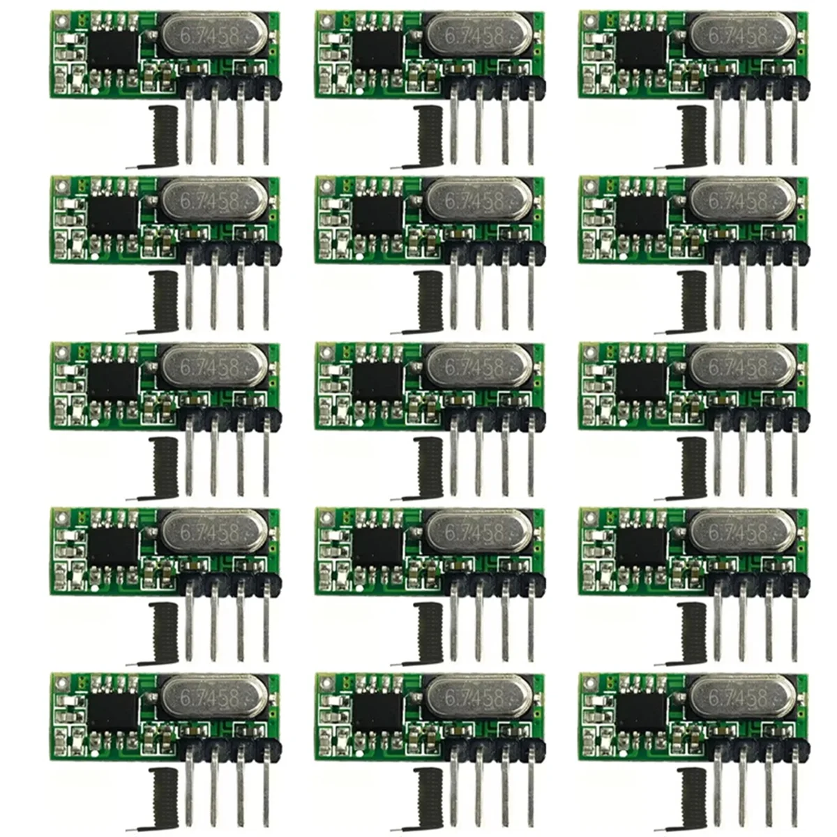 Efficient 15pcs RF Receiver Superheterodyne Remote Control Module Kit
