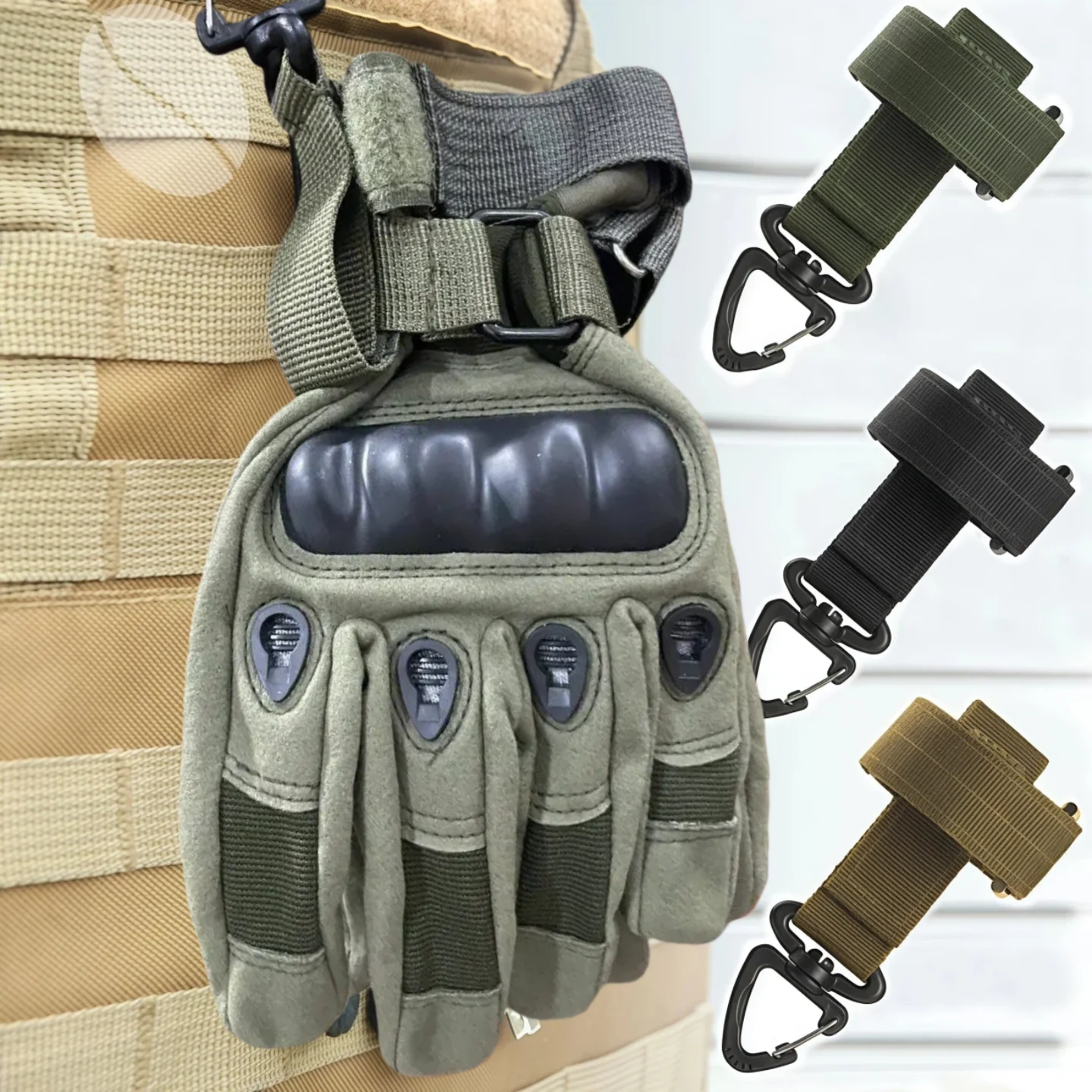 Men's Gloves Outdoor Military Tactical Gloves With Glove Clip Sports Shooting Hunting Airsoft Motorcycle Cycling Gloves
