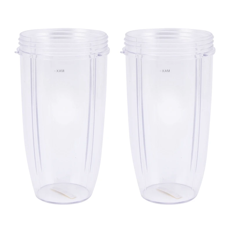 2X Juicer Cup Mug Clear Replacement For Nutribullet Nutri Juicer 32Oz Juicer 32Oz Cup Replacement Parts