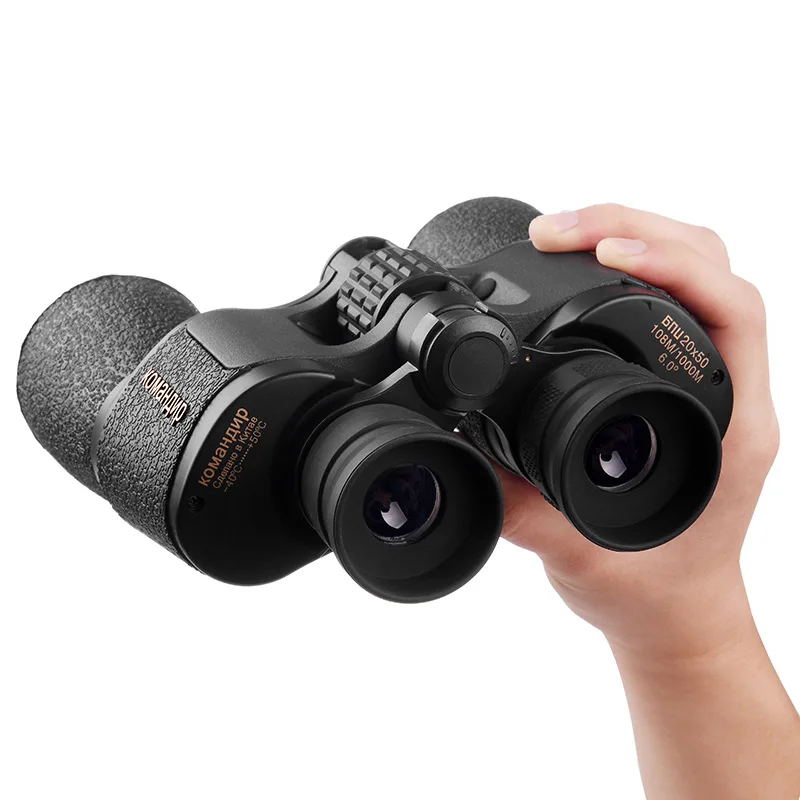 Powerful Professional Telescope 20X50 Binoculars Long Range Spyglass Vision Night Scope Optical Sight Hunting Equipment Goods