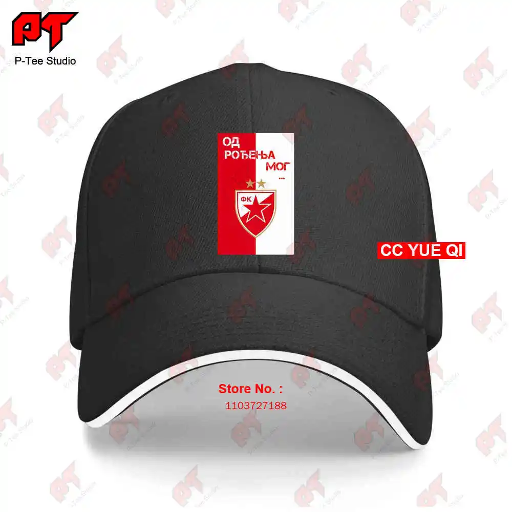 Maglia Meme Fan Stella Rossa Belgrado Serbia Crvena Zvezda Baseball Caps Truck Cap 03UO