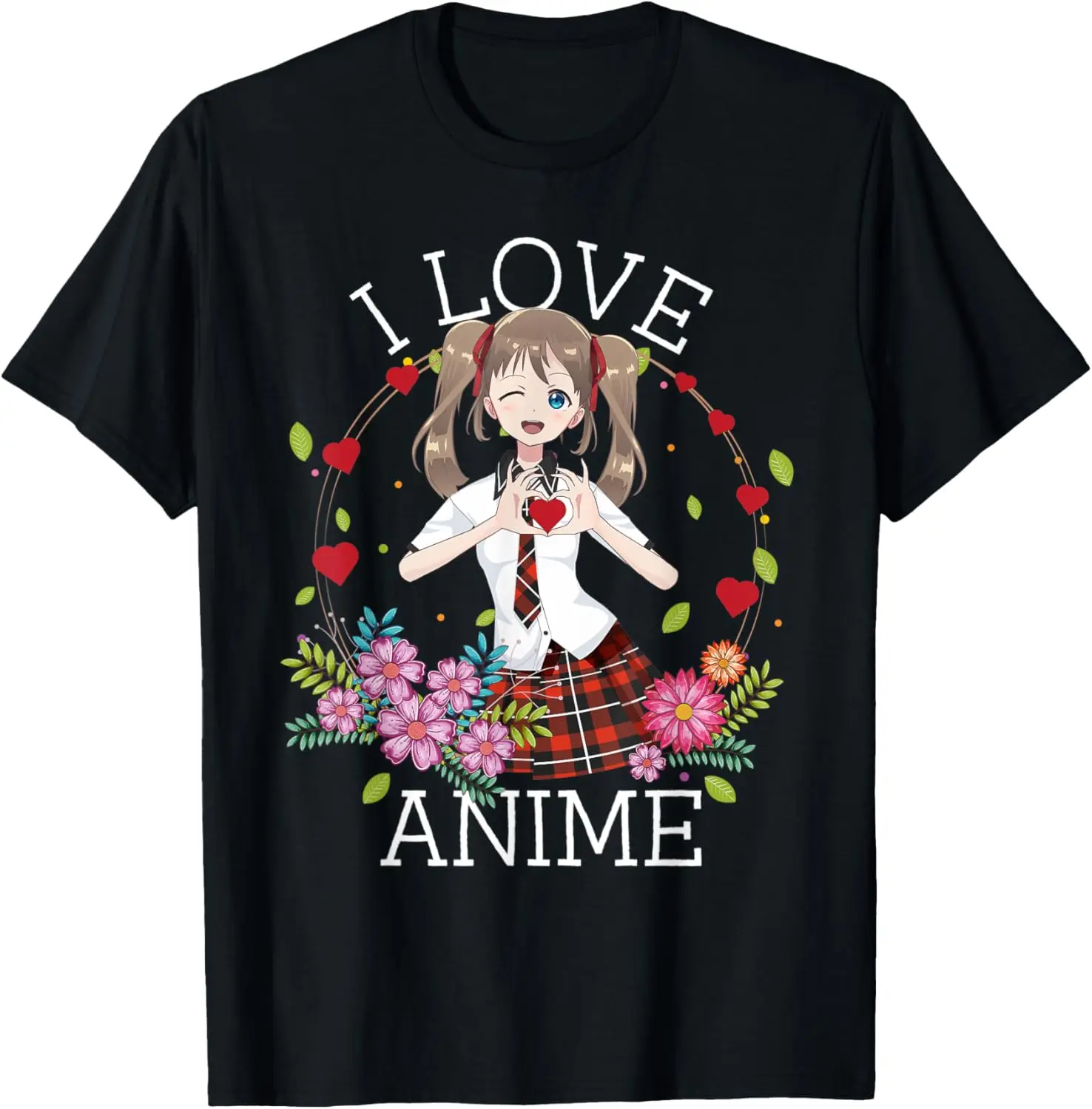 I Love Anime - Teen Girl Manga Lover Gifts Otaku Anime Merch T-Shirt