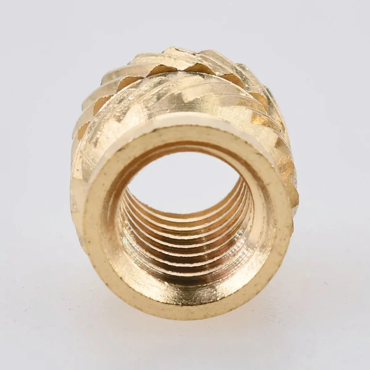 100Pcs-300Pcs M2-M8 Heat Set Insert Nuts Knurled Brass Threaded Embedment Hot Melt Copper Nuts for 3D Printer Plastic Parts