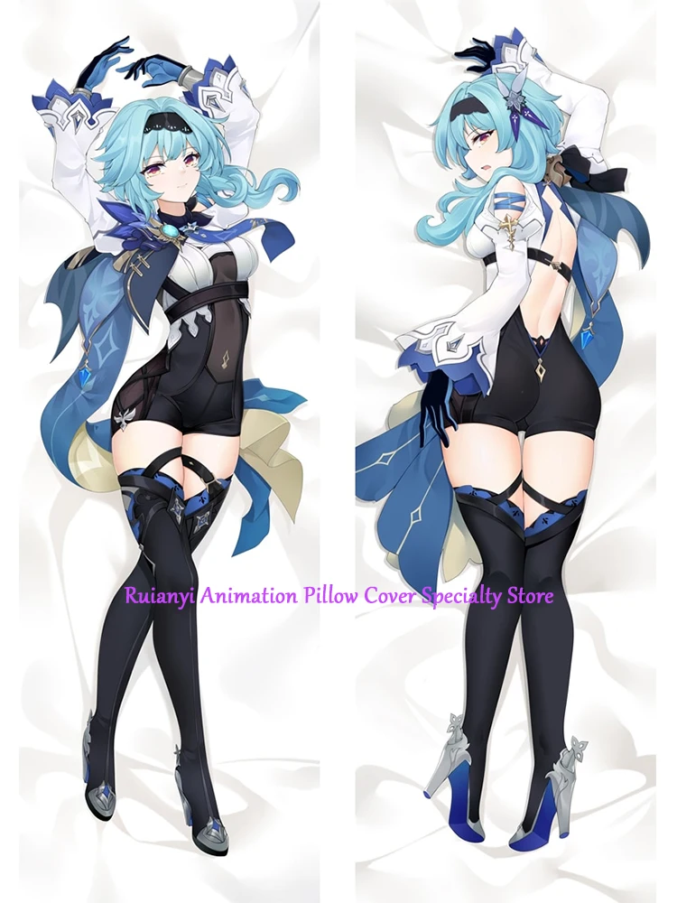 

Двусторонняя наволочка для подушки Dakimakura с аниме Eula наволочка для тела в натуральную величину наволочка для взрослых