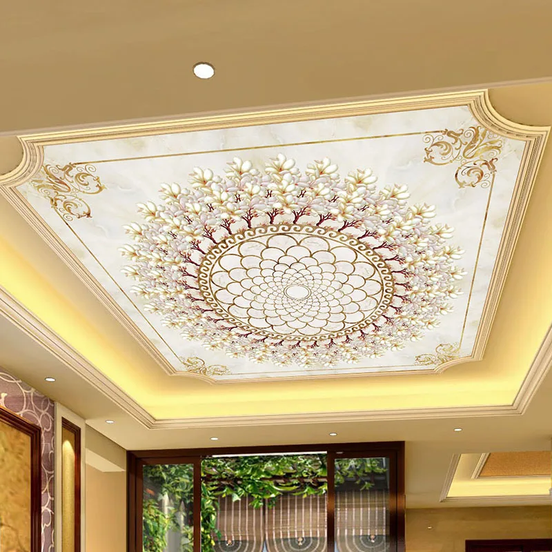 

Custom 3D Wall Murals Wallpaper For Living Room Bedroom Non-woven Fabric Photo Background Ceiling Mural Wall Papers Home Decor