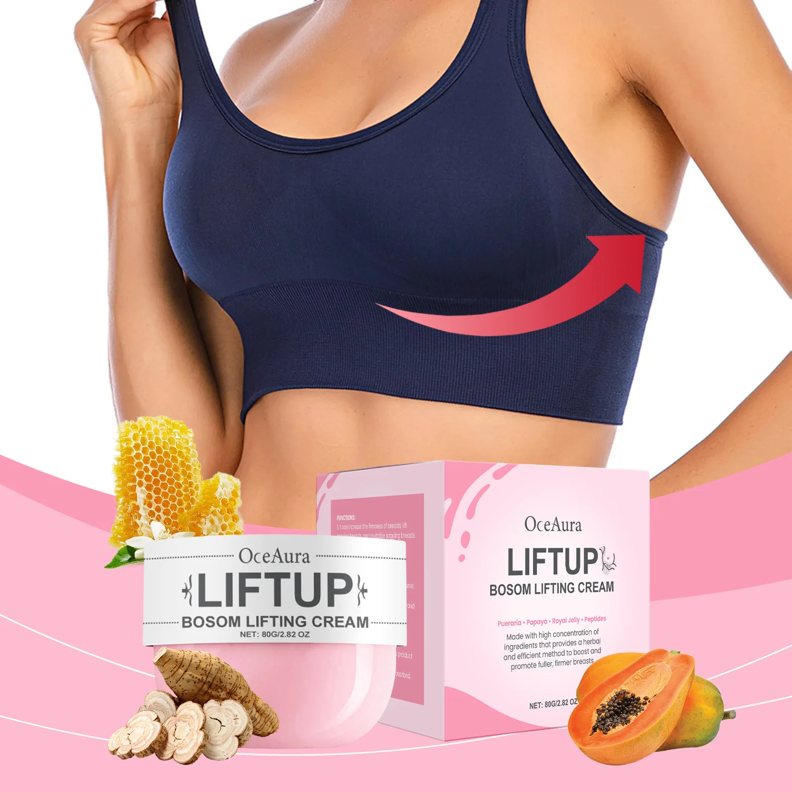

Enhance Firm Breast Cream Pueraria Papaya Sexy Promote Bosom Bigger Soften Moisturize Prevent Sagging Flat Chest Enlarge Cream