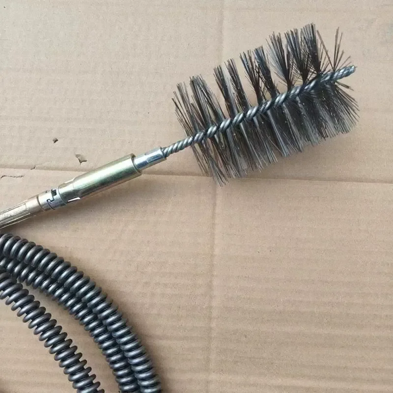 Boiler soot cleaning professional sewer oil sewage pipe wall tools industrial special chimney internal control steel wire