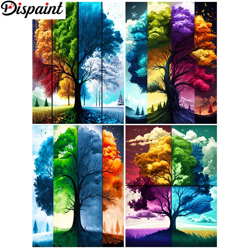 Dispaint Diamond Painting Full Square/Round Drill 5D DIY 