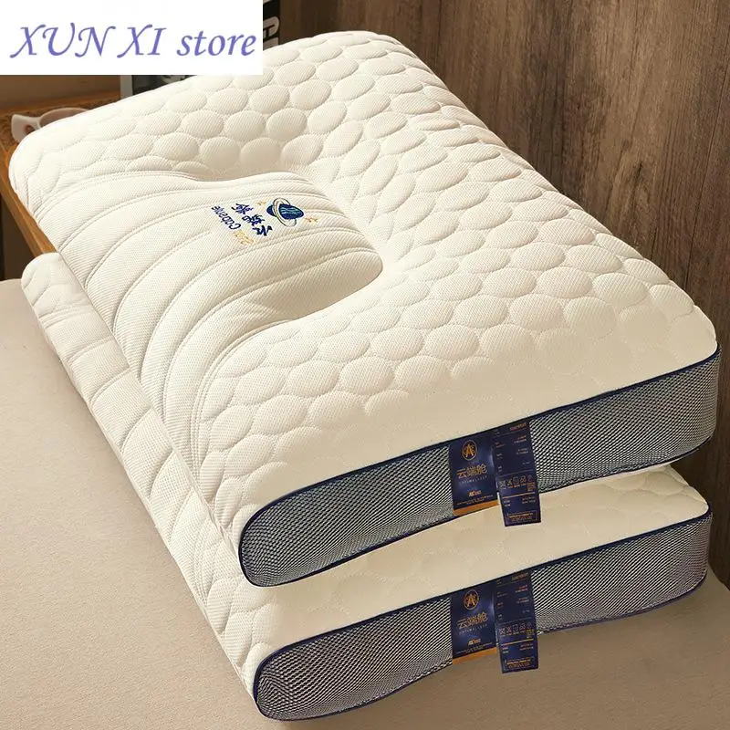 

New Ergonomic Orthopedic Neck Pillow Memory Foam Slow Rebound Pillow for Bedroom Sleeping Relaxing Soft Comfortable Pillow