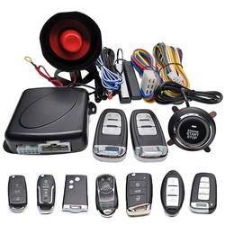 12V Auto Car Push Button Start PKE Keyless Entry Remote Control Remote System Modified Immobilizer Alarm Lock Anti-theft Device