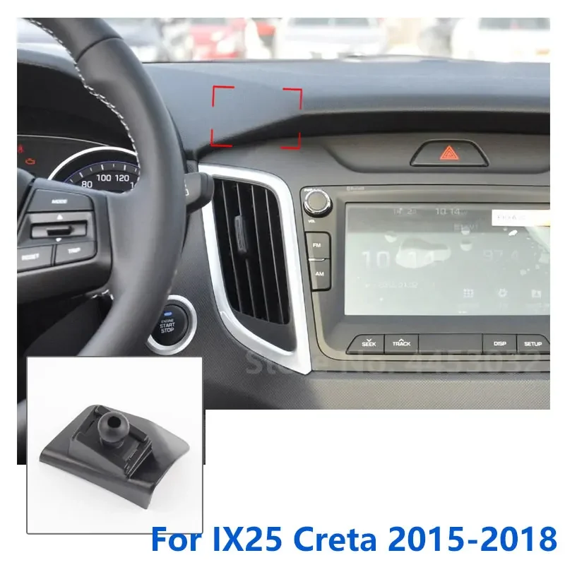 Supporto per telefono da auto supporti speciali per Hyundai Creta IX25 supporto GPS Base staffa fissa accessori da 17mm 2015-2021