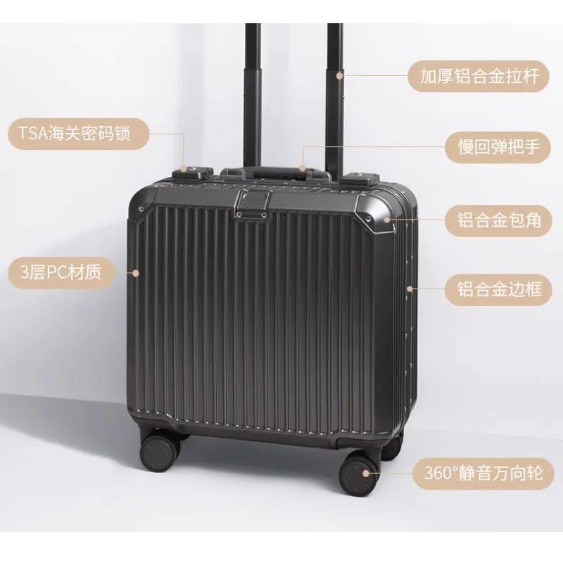 Small suitcase can be boarded 18 inches durable and super lightweight