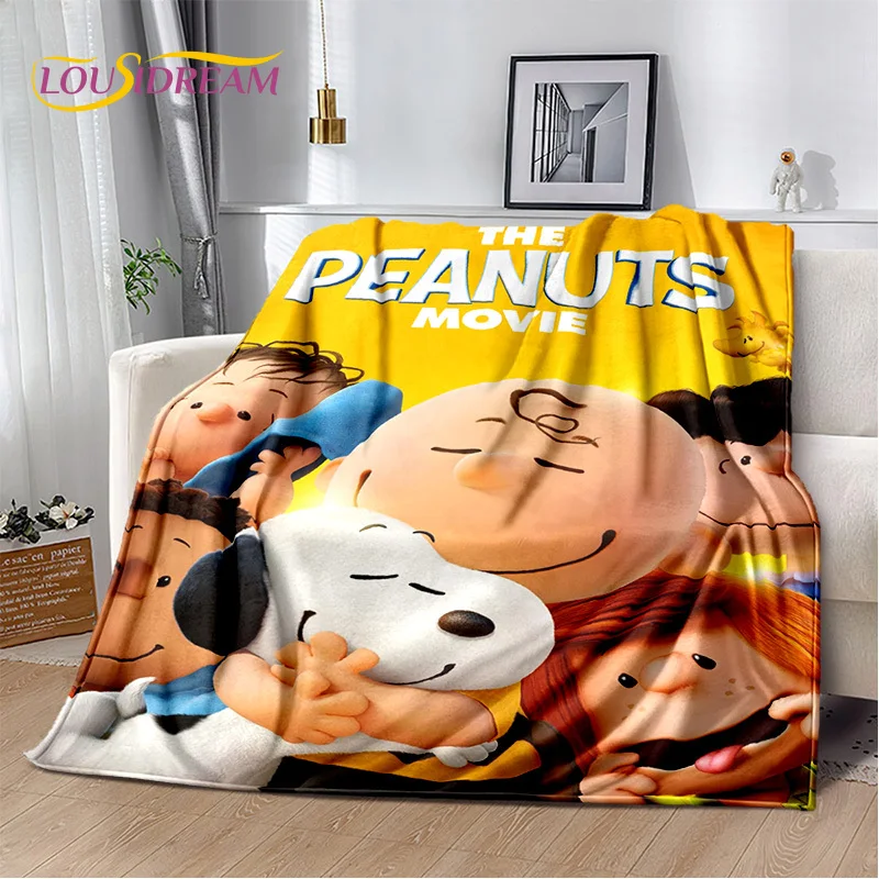 29 Style Cute Snoopy Dog Cartoon Soft Flannel Blanket for Bed Bedroom Sofa Picnic,Throw Blanket for Outdoors Leisure Gift Kids