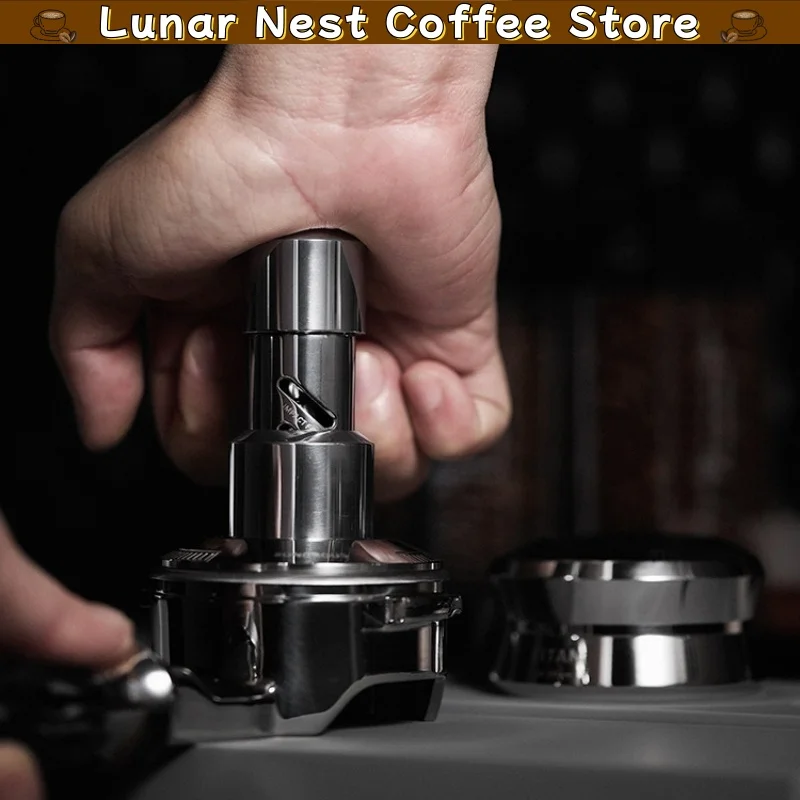 New Muvna Impact Tamper Adjustable Constant Pressure Espresso Tamper 51 53 58mm Stainless Steel Coffee Distributor Tool For Home