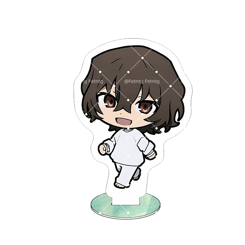 10CM Bungo Stray Dogs Acrylic Stand Christmas Q Version Atsushi Nakajima Osamu Dazai Anime Figure Gift Set For New Year Xmas Tre