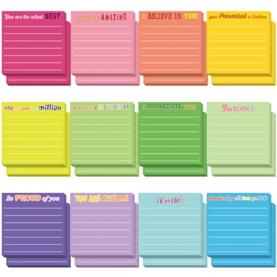 

Pcs Sticky Notes Cute Sticky Notes Pad End of Year Employee Gifts Bulk for Teacher Nurse Coworkers Office Supplies 3 x 3