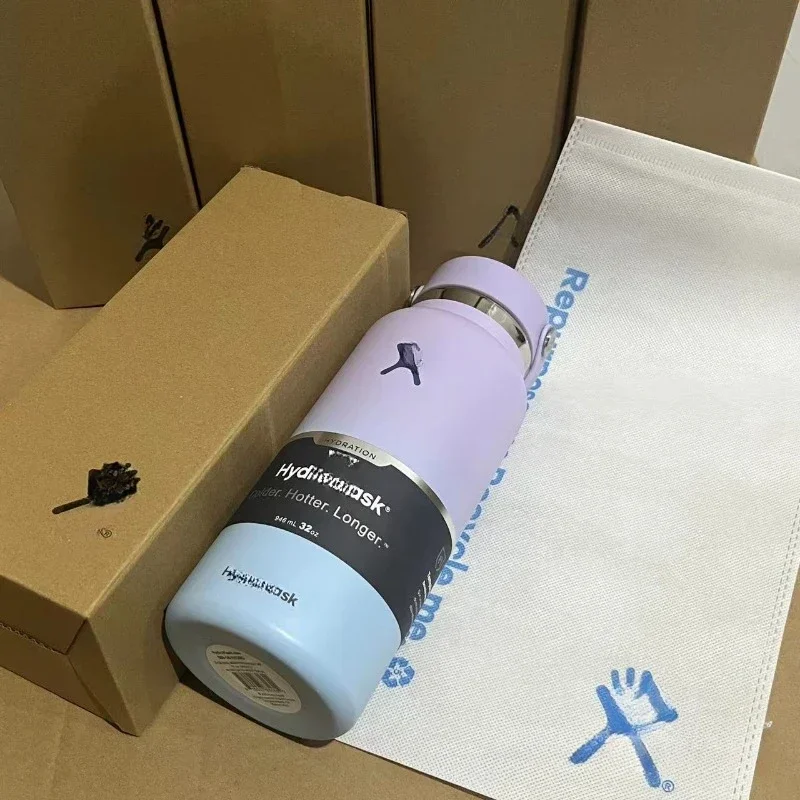

2025New Hydroflask 40Oz New Stainless Steel Large Capacity Insulated Cup, Fashionable Space Kettle, Outdoor Sports Kettle