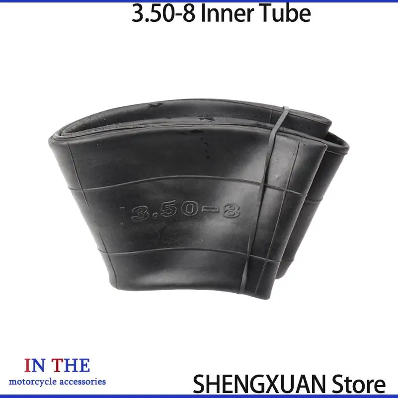 14 inch 3.50-8black rubber tire inner tube bent valve stem, suitable for motorcycle accessories