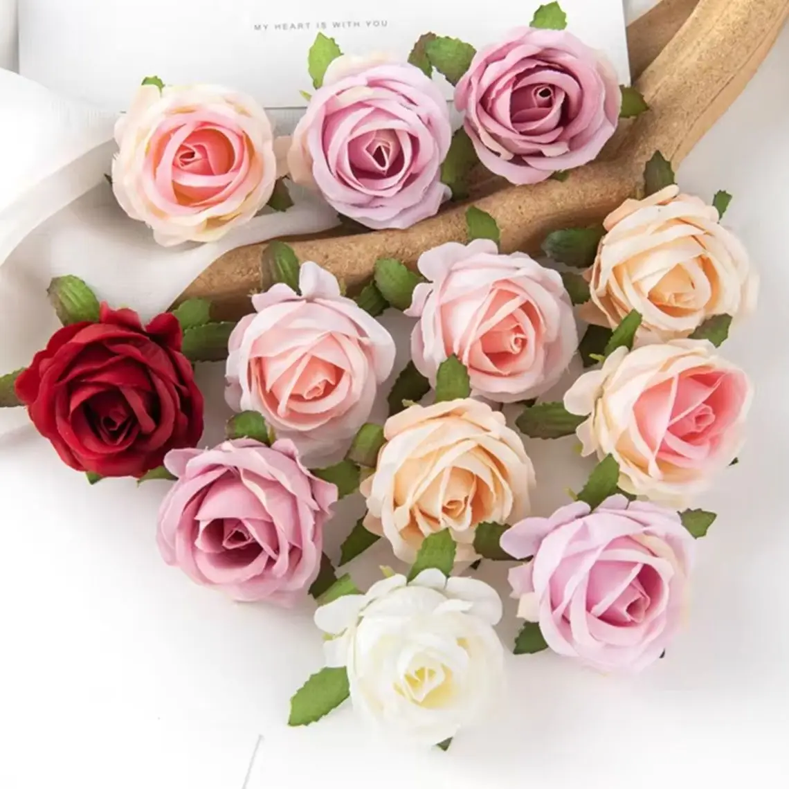 

Artificialflower Silk Rose Diy gift candy box scrapbook brooch Home Decor Christmas Festival Party Garden Wedding bridal bouquet