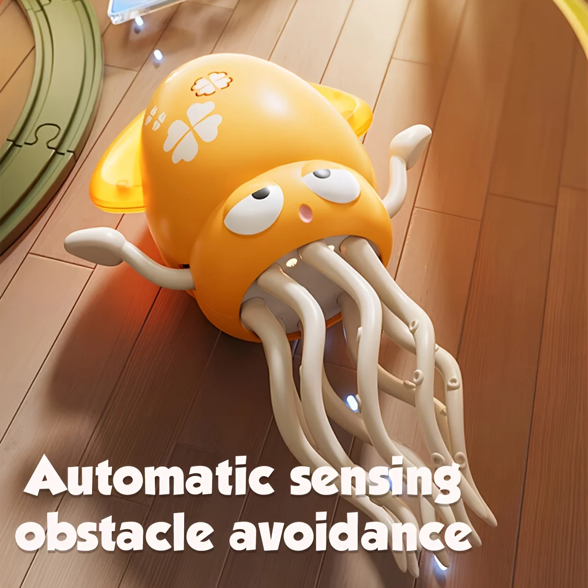 Interactive Dancing Squid Toy with Lights and Music USB Rechargeable Electric Stress Relief Fun Toy Ideal for Christmas Gifts