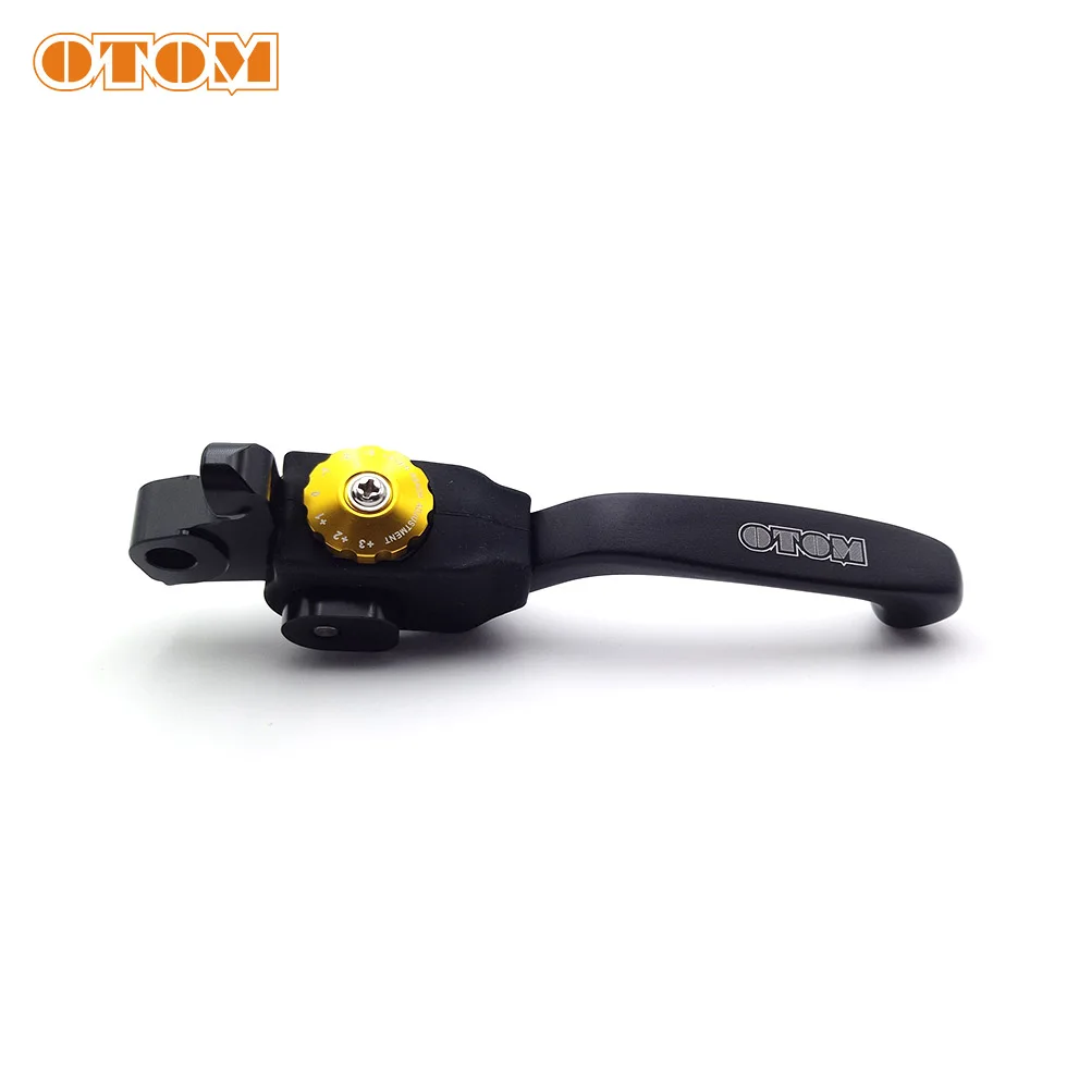 OTOM Motorcycle Front Brake Levers Pivot Brake Motocross Folding Brake Handle 7 Gears Adjustable For YAMAHA KAWASAKI YZF KXF 250