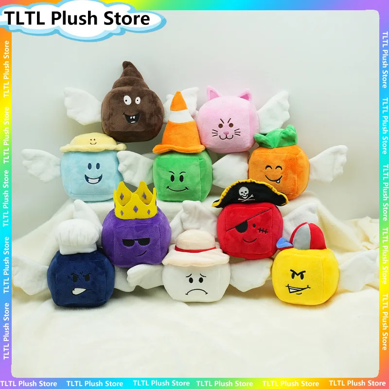 Steal a Brainrot Lucky Block Plush Toy Soft Stuffed Toy Orange Carrot Shaped Doll With White Wings Collectible Home Decor Gift