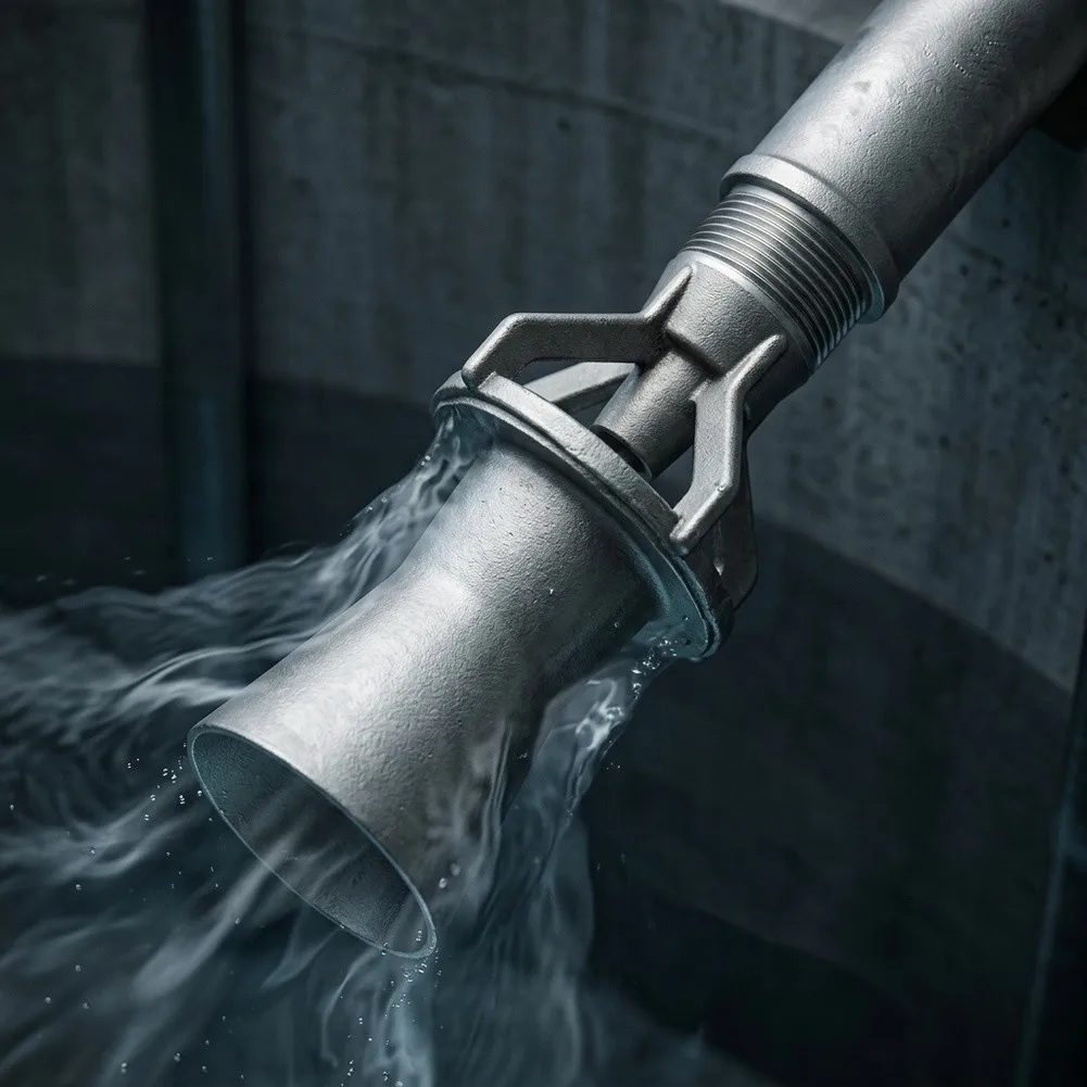 Eductor Jet Agitation Nozzle Surrounding Liquid Induction 3-5x Exit Flow Rate Clog Resistant Innovative Eductor Design Nozzle
