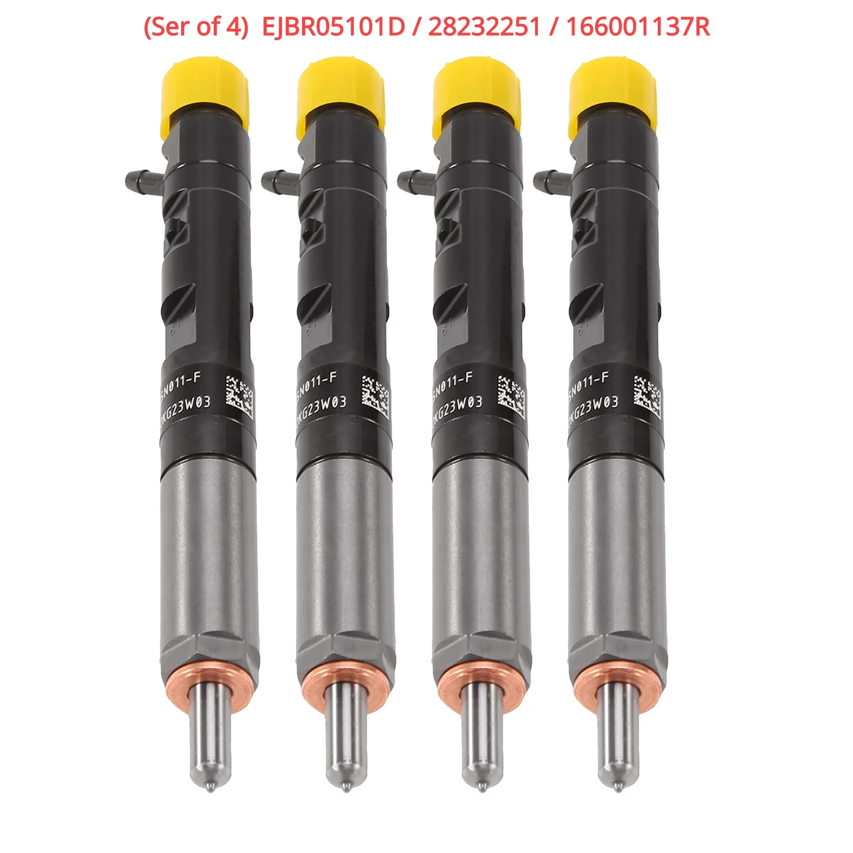 

(Ser of 4) EJBR05101D / 28232251 / 166001137R New Diesel Fuel Injector Nozzle For Renault Clio Nissan Dacia Suzuki 1.5DCI