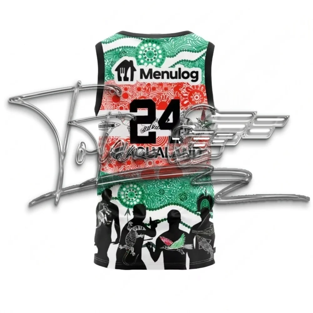 

2024 Adult Vest Rabbitohs Home Away Home Training Rugby Jersey (Custom name and number )