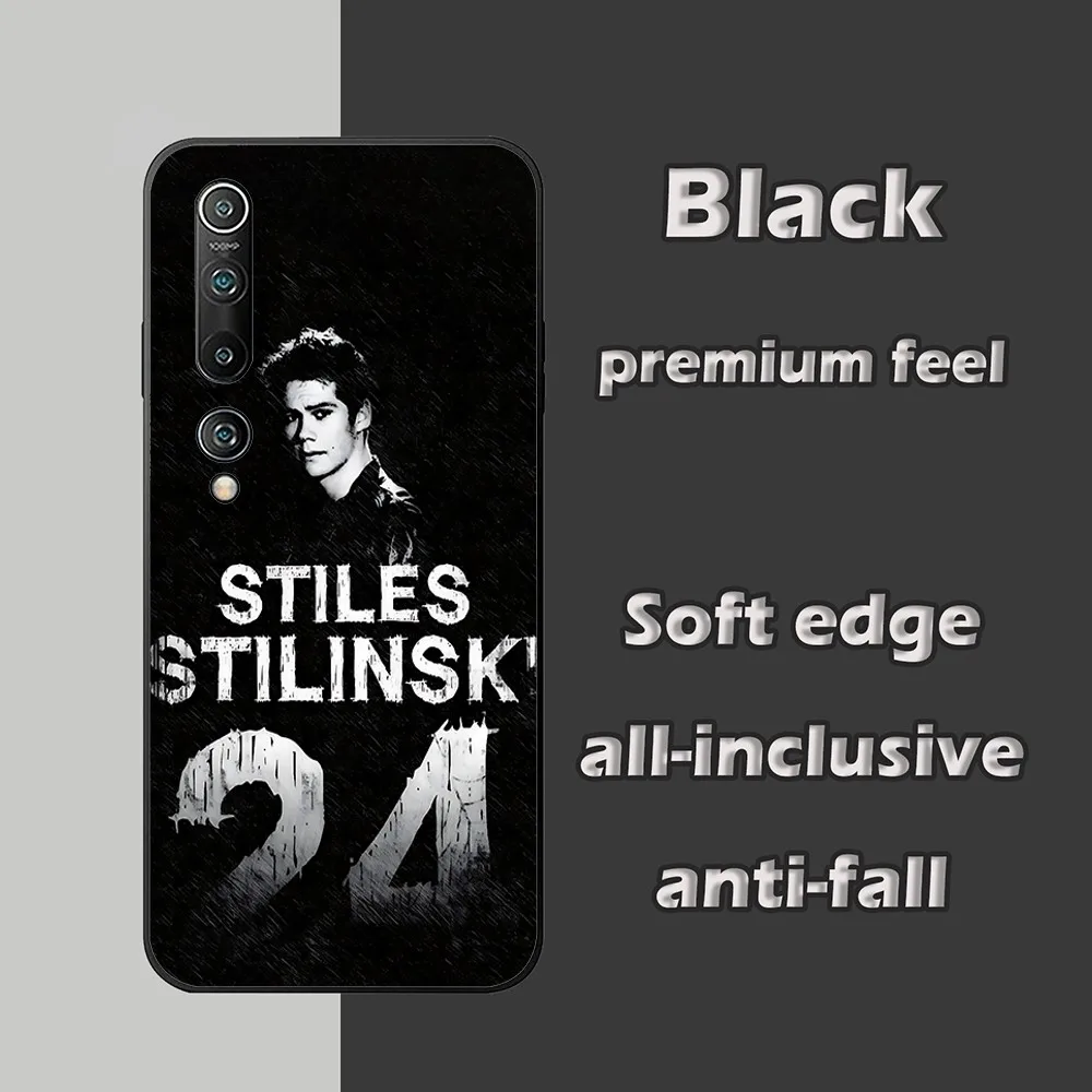 Teen Wolf Stiles Stilinski 24 Phone Case For Xiaomi 11 Redmi Note 11 5G 8T 9A 9 10T Note8Pro Note9 12SUltra Black Case