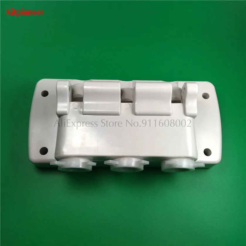 Set Of Front Panel White Valve Block Fittings BQL825 Soft Serve Machine New Spare Parts Commercial Ice Cream Makers Accessories