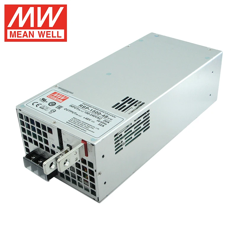 

MEANWELL RSP-1500 Series 1500W AC-DC 5V 15V 12V 24V 48V DC Switching Power Supply Unit with PFC Function