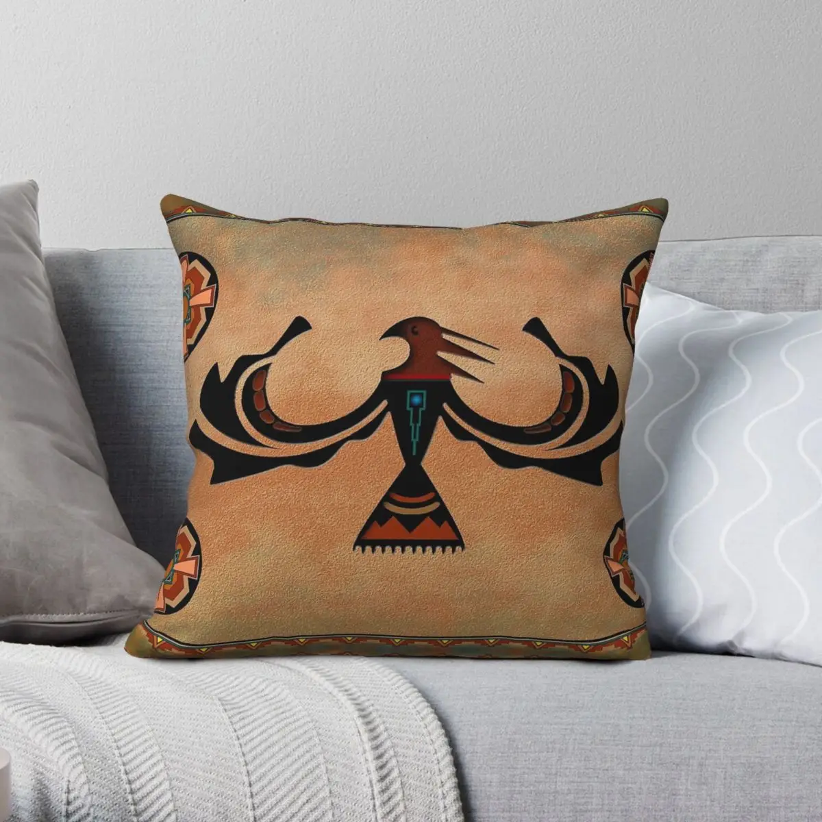 Crow Raven The Shapeshifter Square Pillowcase Polyester Linen Velvet Creative Throw Pillow Case Sofa Seater Cushion Cover 45x45