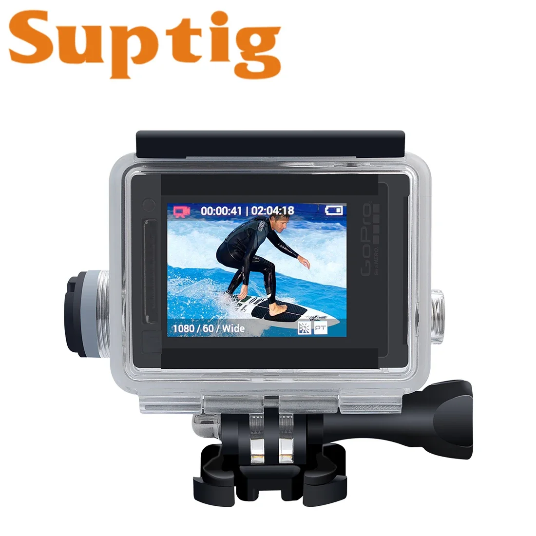 

FOR GoPro Hero4/3+/3 for gopro hero waterproof case/housing chargeable Disassembly-free lens underwater 50m