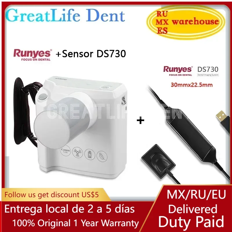 

Mexico RU EU In Stock GreatLife Dental Hyperlight X-Ray Unit Digital Portable X Ray Image Rvg Sensor Machine System Rx Camera